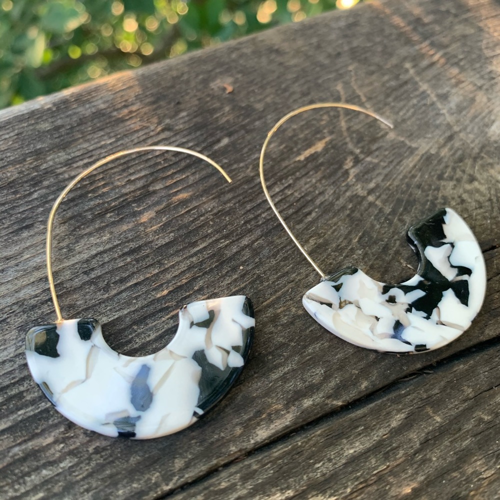 3 for $15 - Adorable Multicolored Hoopish Earrings